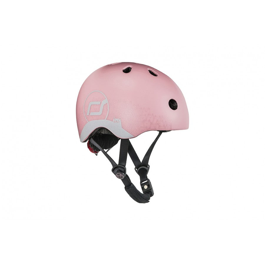 Babyhelm XXS Reflektierend, größenverstellbar mit LED Licht und Magnetverschluss