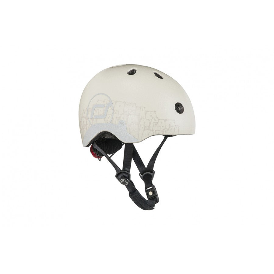 Babyhelm XXS Reflektierend, größenverstellbar mit LED Licht und Magnetverschluss