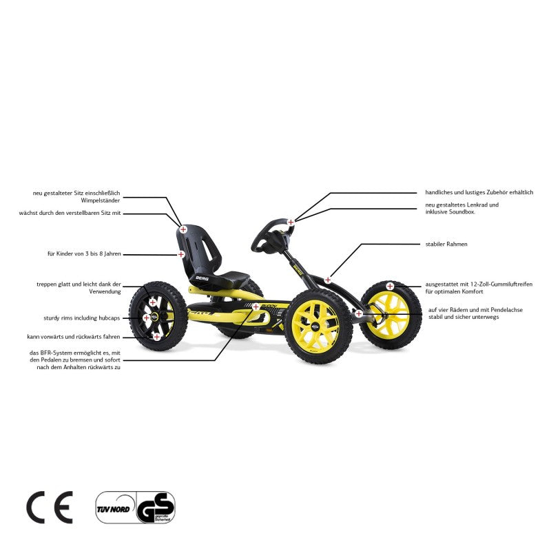 BERG Buddy Cross - Pedal Gokart