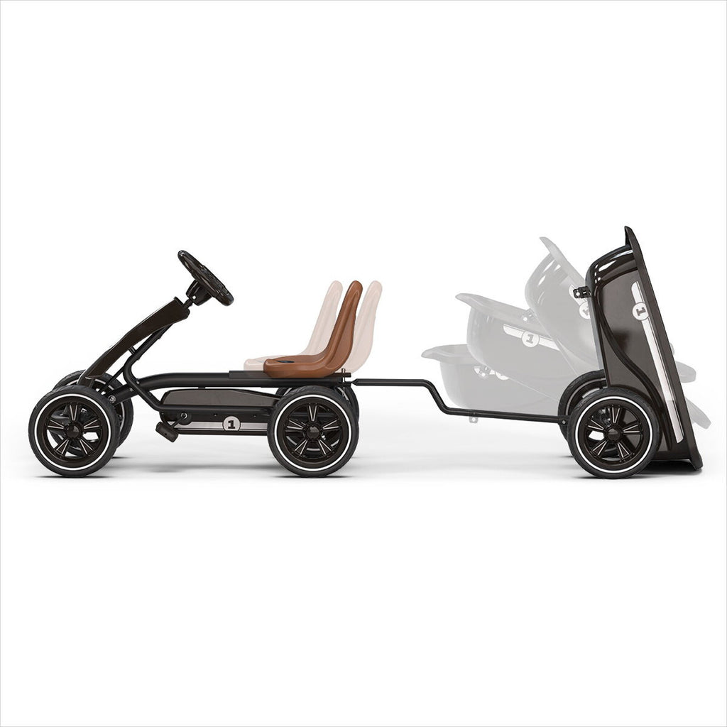 EXIT Foxy Gokart mit Anhänger - Espresso Schwarz