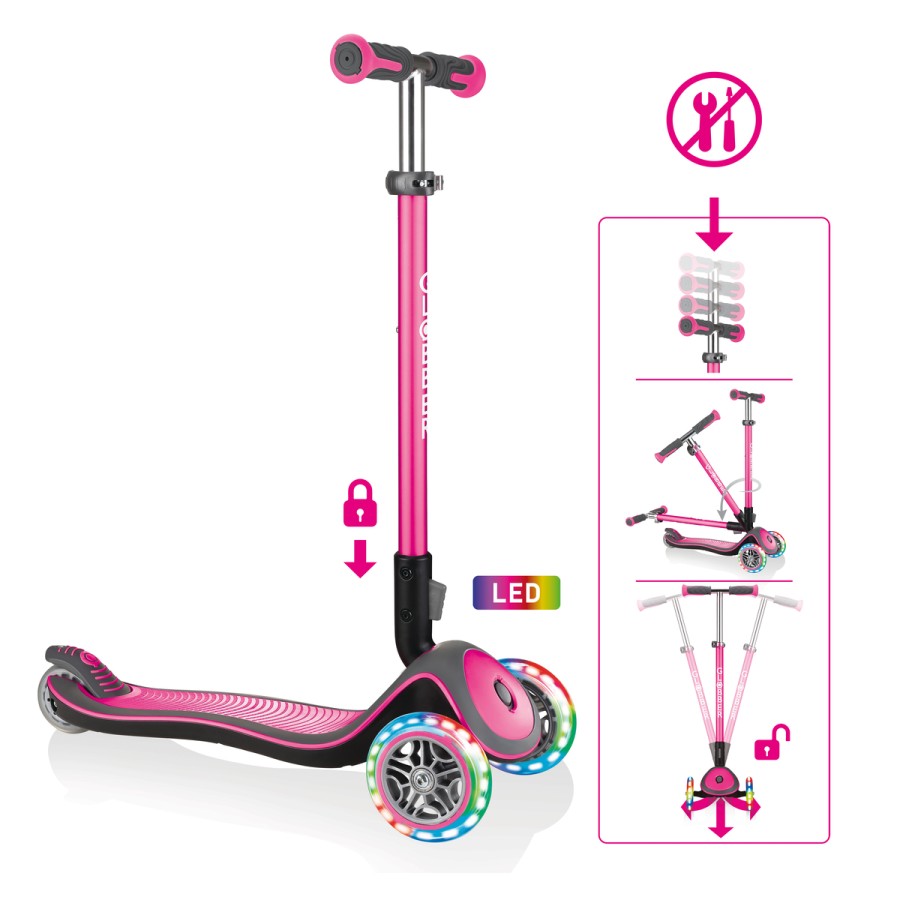 GLOBBER ELITE DELUXE LIGHTS mit Leuchtrollen