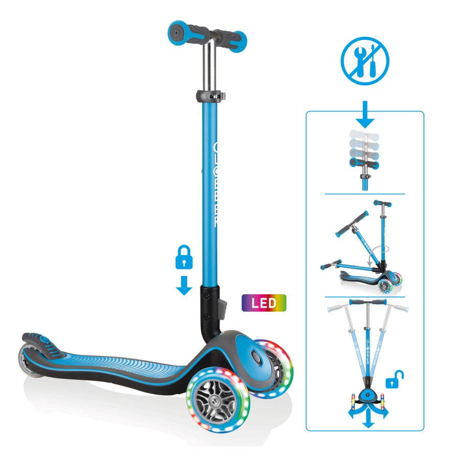 GLOBBER ELITE DELUXE LIGHTS mit Leuchtrollen