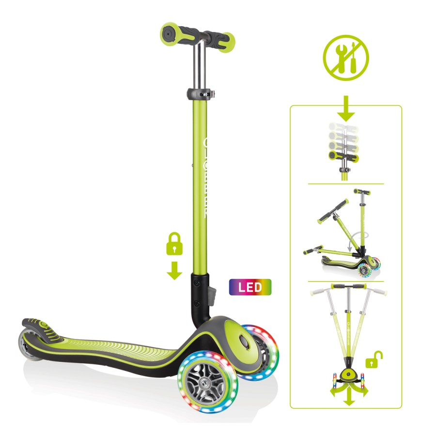 GLOBBER ELITE DELUXE LIGHTS mit Leuchtrollen