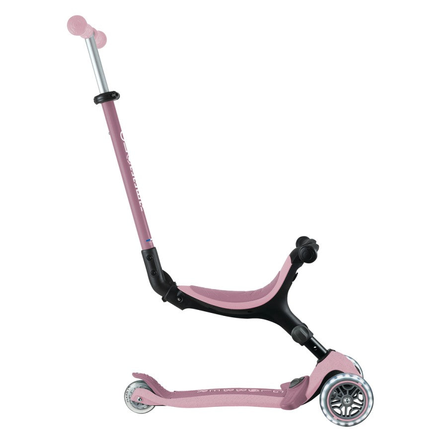 GLOBBER GO-UP ACTIVE LIGHTS ECO, mit Leuchtrollen, Dreirad, Laufrad und Scooter