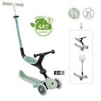 GLOBBER GO-UP ACTIVE LIGHTS ECO, mit Leuchtrollen, Dreirad, Laufrad und Scooter