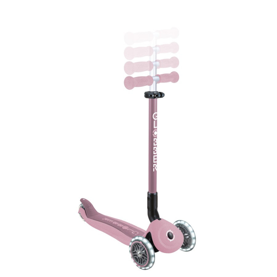 GLOBBER GO-UP ACTIVE LIGHTS ECO, mit Leuchtrollen, Dreirad, Laufrad und Scooter