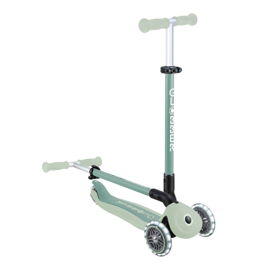 GLOBBER GO-UP ACTIVE LIGHTS ECO, mit Leuchtrollen, Dreirad, Laufrad und Scooter