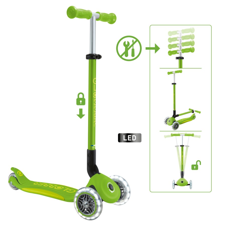 GLOBBER PRIMO FOLDABLE PLUS LIGHTS mit Leuchtrollen