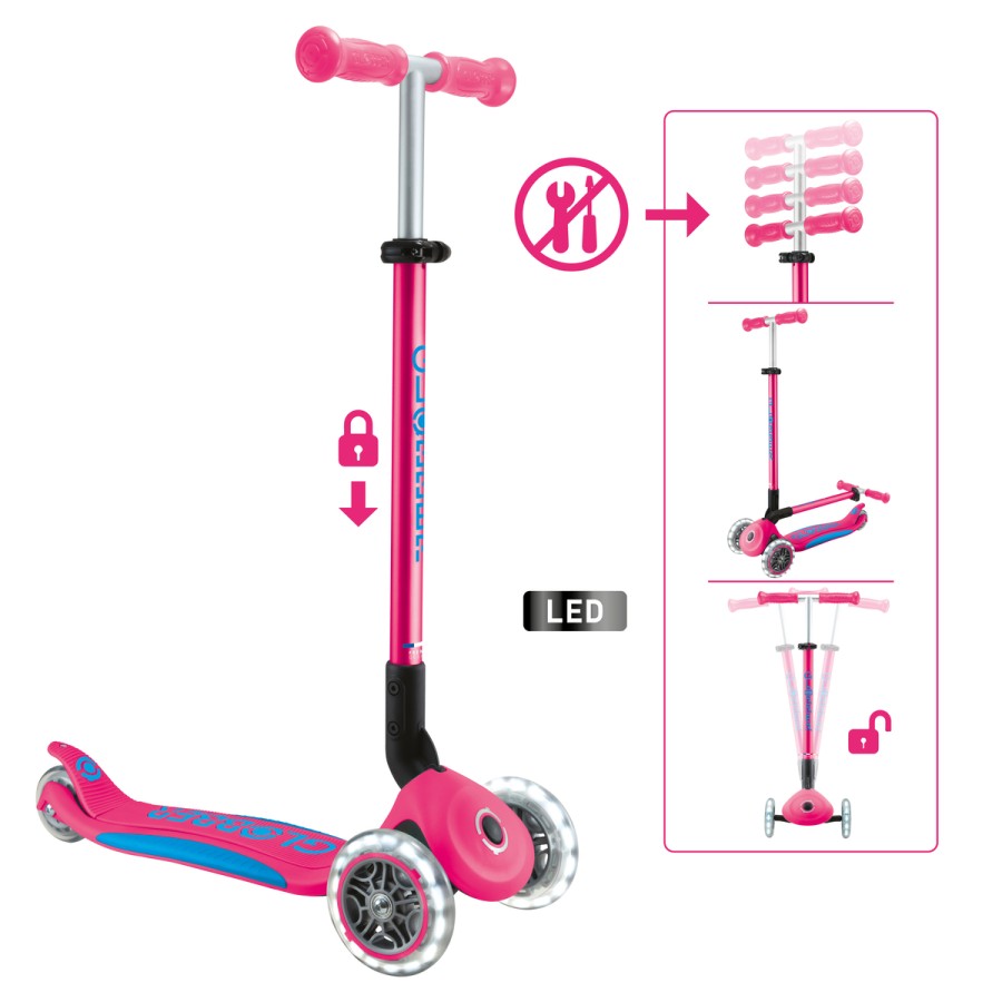 GLOBBER PRIMO FOLDABLE PLUS LIGHTS mit Leuchtrollen